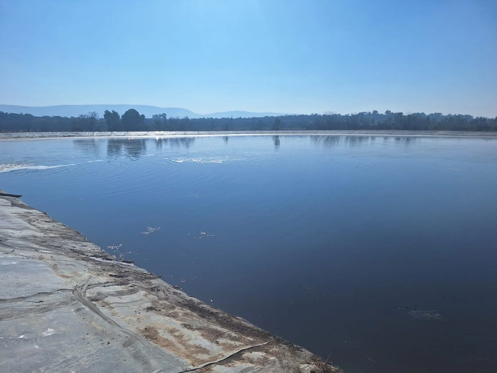 After visual for Agricultural effluent treatment on a working pig farm